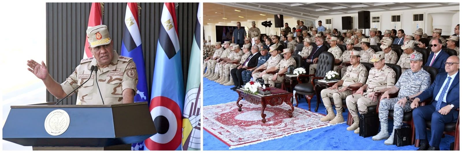 الفريق أشرف سالم زاهر يشهد تفتيش حرب لأحد تشكيلات المنطقة الشمالية العسكرية (2)
