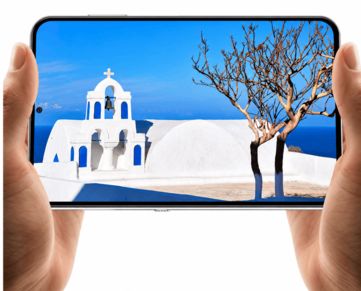 Coolpad Cool X Wide displaying a landscape image in horizontal orientation