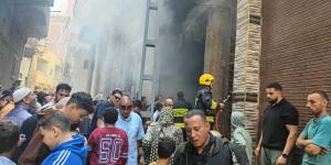 سيطرة الحماية المدنية على حريق في مخزن أدوات كهربائية بقرية جوجر بالدقهلية