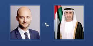 عبدالله بن زايد ووزير خارجية فرنسا يبحثان هاتفياً العلاقات الاستراتيجية والتطورات الإقليمية