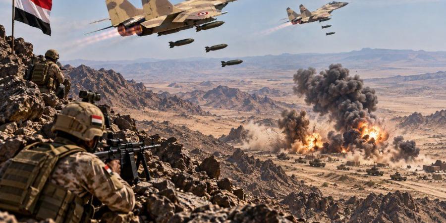 معارك تعز تشتعل ومواقع جديدة بيد القوات الحكومية.. والتحالف يعلن تدمير شحنة أسلحة مهربة قبالة اليمن