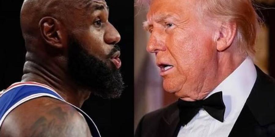 ترامب يهاجم ليبرون جيمس نجم فريق فيلادلفيا ويصفه بالعار لعدم احترامه النشيد الوطني