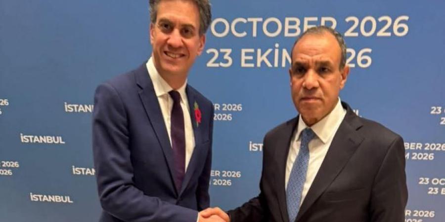عبدالعاطي يبحث مع ميليباند الأوضاع الإقليمية ويدعم الموقف البريطاني تجاه فلسطين